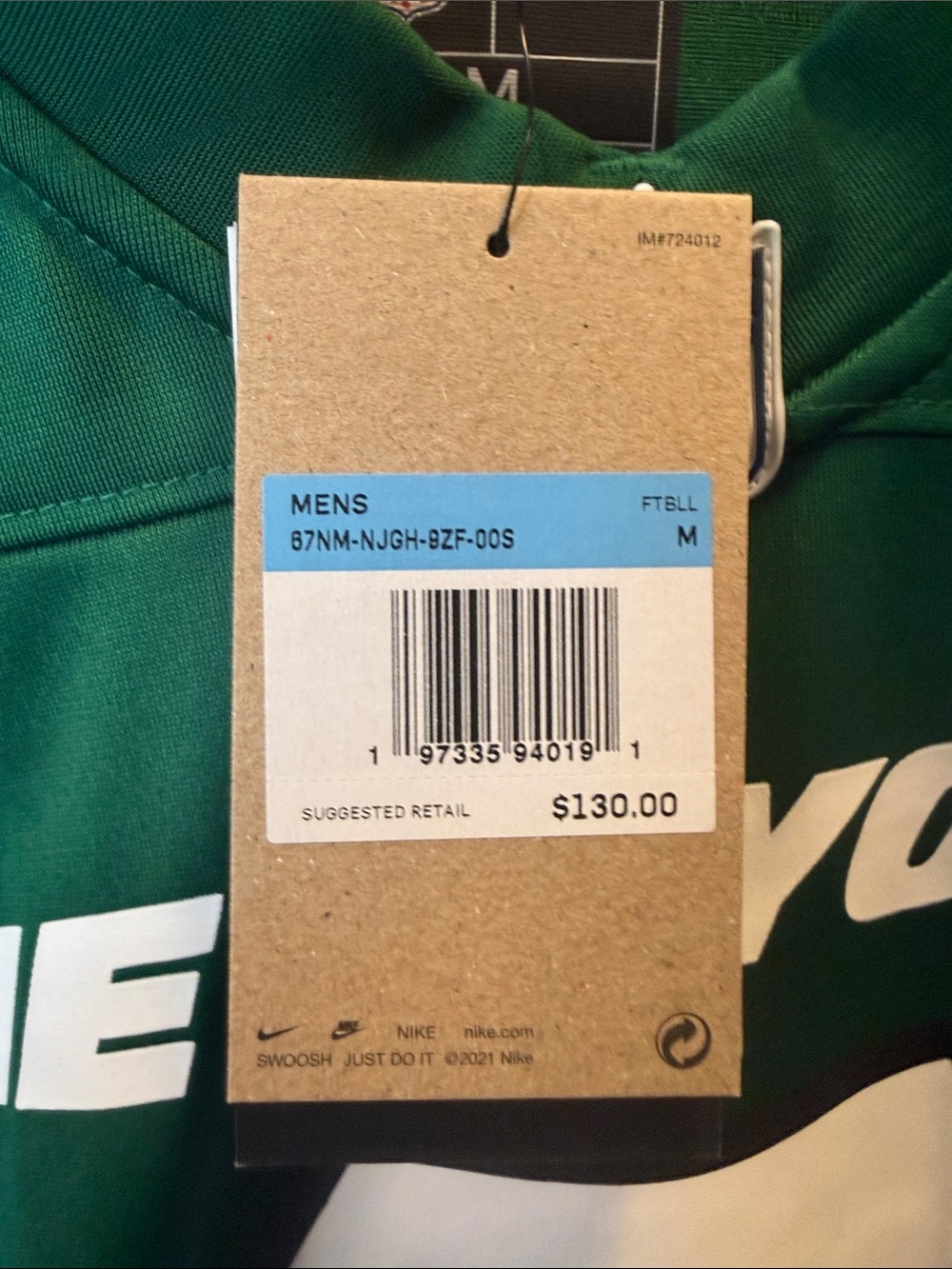 NFL New York Jets Green #8 Men's Football Jersey - Picture 5 of 5